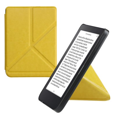 Husa Kwmobile pentru Kobo Clara 2E, Galben, Piele ecologica, KWM000017NQ011C foto