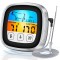 Termometru Digital de Bucatarie, Ecran Tactil, Functie Timer si Alarma, 8 Tipuri de Carne, 5 Trepte de Gatire, pentru Mancare, Sonda Inox, Magnetic, N