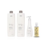 Copy of Set MARE - SIMPLY BLOND Shot - intretinere par bond (sampon 1L + masca 1L + leave-in 150ml + ulei 100 ml)