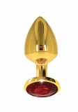 Plug anal gold cu piatra Jewel M