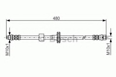 Conducta / cablu frana MERCEDES C-CLASS (W202) (1993 - 2000) BOSCH 1 987 476 778 foto