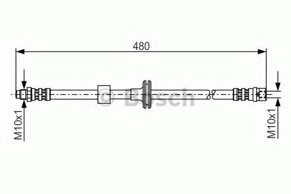 Conducta / cablu frana MERCEDES C-CLASS (W202) (1993 - 2000) BOSCH 1 987 476 778