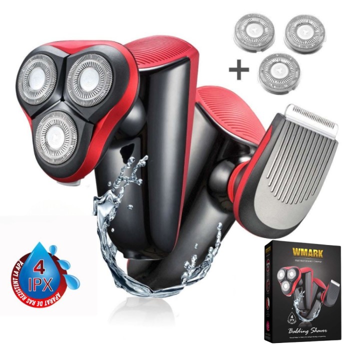 Masina De Tuns Si Aparat De Ras Profesional BIRAI MaxHead PRO, 2 In 1, Tuns Zero / Trimmer / Shaver, Baterie Litiu 50mAh, Autonomie 45 Min, Incarcare