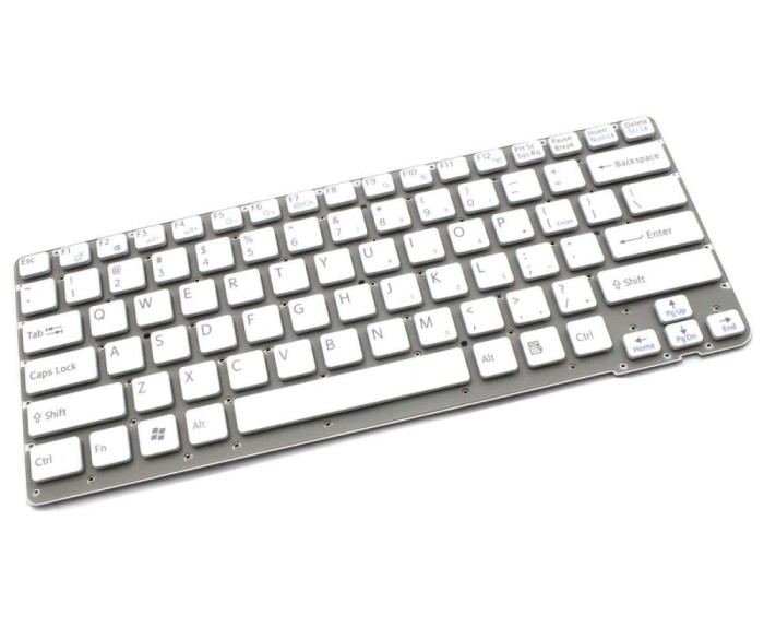 Tastatura Sony Alba Vaio VPC CA190 layout US fara rama enter mic, Vaio VPC CA1S1E layout US fara rama enter