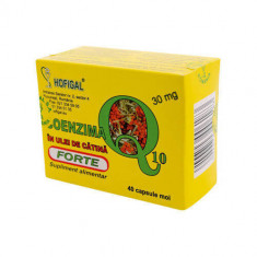 Coenzima Q10 in ulei de catina forte, 30mg, 40cps moi, Hofigal