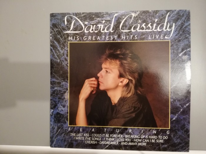 David Cassidy &ndash; His Greatest Hits &ndash; 2LP (1986/RCA/RFG) - Vinil/Vinyl/ca Nou (M-)