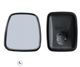 Cumpara ieftin Oglinda laterala exterioara universala cu unghi larg 220 mm x 175 mm pentru camioane, autobuze, utilaje de constructii si agricole, excavatoare, rulot
