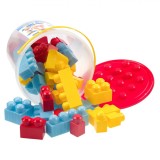 Set Cărămizi Constructie, Super Bloks, 48 Piese, Multicolor, Găleată Depozitare, Oem