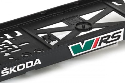 Set suport placute numar inmatriculare auto 3D (fata + spate) Skoda VRS foto