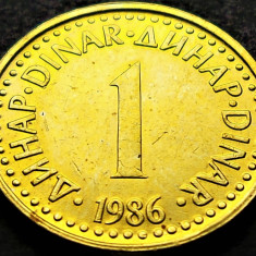 Moneda 1 DINAR - RSF YUGOSLAVIA, anul 1986 *cod 2027