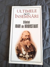 Ultimele insemnari - Sfantul Ioan de Kronstadt / R8P2F