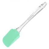 Spatulă Silicon, Model 25cm, M&acirc;ner Transparent, Culoare Verde Menta