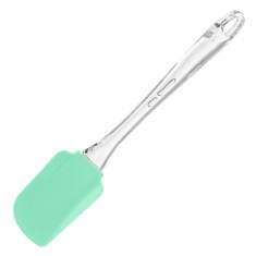 Spatulă Silicon, Model 25cm, M&acirc;ner Transparent, Culoare Verde Menta
