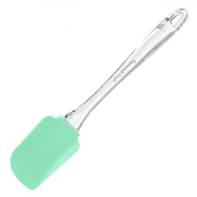 Spatulă Silicon, Model 25cm, M&amp;acirc;ner Transparent, Culoare Verde Menta foto