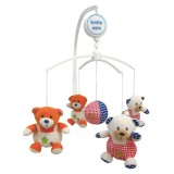 Cumpara ieftin Carusel muzical patut Baby Mix ursuleti plus, figurine colorate, melodii linistitoare, bebelusi 0+ luni
