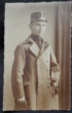 Fotografie tip carte postala, militar, 1918