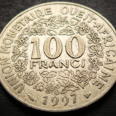 Moneda exotica 100 FRANCI - AFRICA de VEST, anul 1997 * cod 3881 A