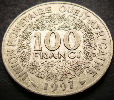 Moneda exotica 100 FRANCI - AFRICA de VEST, anul 1997 * cod 3881 A foto