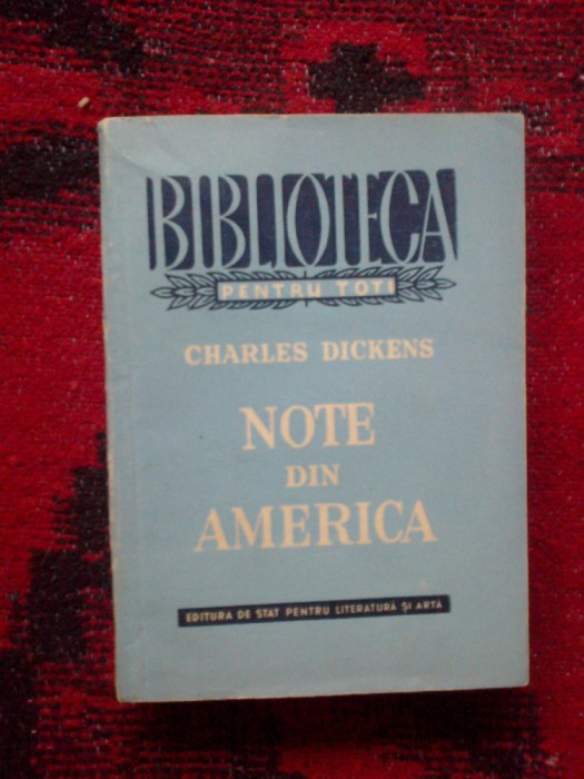 e0c Note din America - Charles Dickens