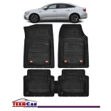 Covorașe Auto TeamCar&reg; Tip Tăviță Compatibile Renault Talisman I (2015&ndash;2022) - Sedan, Cauciuc