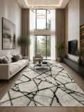 Cumpara ieftin Covor Cappuccino 16102-610 Gri 60 x 110 cm Polipropilena Antialergic Abstract Living Dormitor