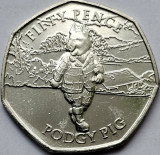 50 pence 2020 Isle of Man/ Ins. Man, Podgy Pig, Rupert the Bear, unc-Aunc, Europa