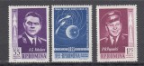 ROMANIA 1962 LP 547 PRIMUL ZBOR IN GRUP - VOSTOK 3 SI 4 SERIE MNH, Nestampilat