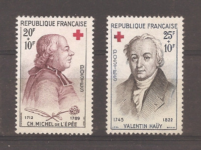 Franta 1959 - Crucea Rosie, MNH foto