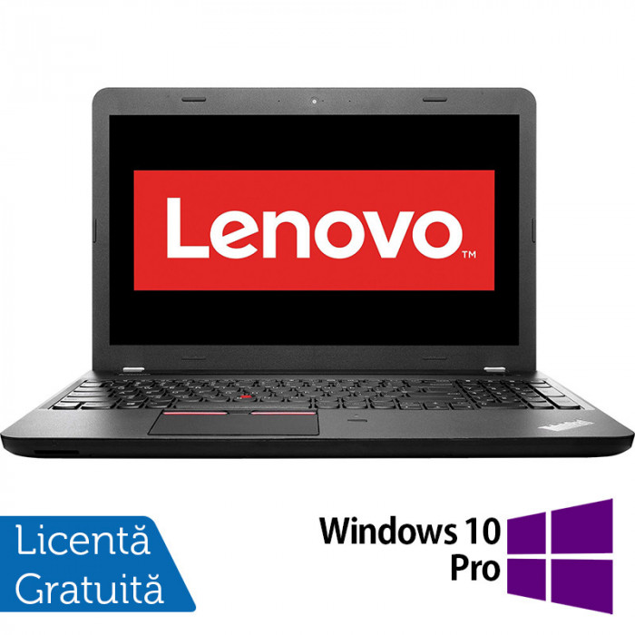 Laptop Refurbished Lenovo ThinkPad E550, Intel Core i3-5005U 2.00GHz, 8GB DDR3, 128GB SSD, 15.6 Inch HD, Webcam, Tastatura Numerica + Windows 10 Pro N