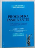 PROCEDURA INSOLVENTEI , NOTE DE CURS de ANA BIRCHALL , 2010