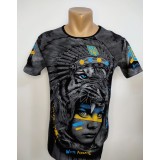 Tricou barbați imprimeu lei - M