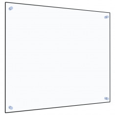 vidaXL Panou antistropi bucătărie transparent 70x60 cm sticlă securiz.