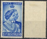 Basutoland (Protectorat Britanic / Lesod) 1948 - Timbru Comemorativ &bdquo;Nunta de Argint Regală / 1&frac12;d&rdquo; -KV1
