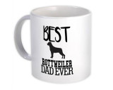 Cel mai bun tata Rottweiler vreodata : Cadou Halba : Caine Silueta Amuzant Proprietar de desene animate de companie, Generic
