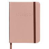 Carnet Notițe, A6, Roz, 80 File, Copertă Moale, Elastic