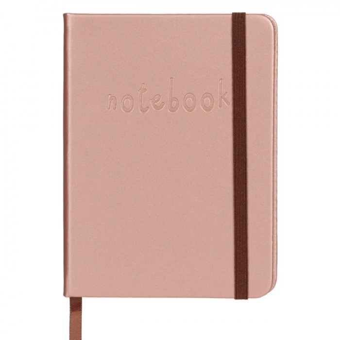 Carnet Notițe, A6, Roz, 80 File, Copertă Moale, Elastic