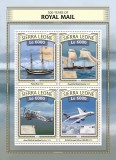 SIERRA LEONE 2016 - Mijloace de transport, Posta regala, aniversare 500 de ani /set complet - bloc+colita MNH ( 2 imagini)