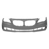 Bara fata BMW Seria 7 (F01/F02), 2012-01.2016, cu 4+1 gauri spalator si senzori parcare; grunduit, de vopsit; cu camera,