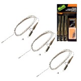 Montura Camo Leadcore Power Grip Lead Clip Kwik Change Leader, 75cm, 45lbs, 3buc/set