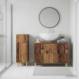 Cumpara ieftin Set de dulapuri pentru baie, 2 piese ARNHEM Lemn vechi