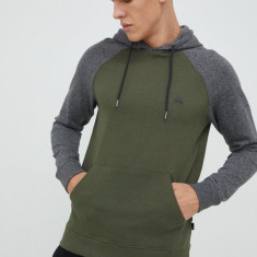 Quiksilver bluza barbati, culoarea verde, melanj