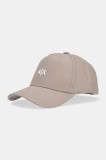 Armani Exchange șapcă culoarea verde, cu imprimeu