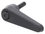 Manetă franceză cu filet exterior M5, corp negru