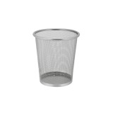 Cos rotund din sarma inox, marimea M, diametru 26 cm, gri, Casa Plastor