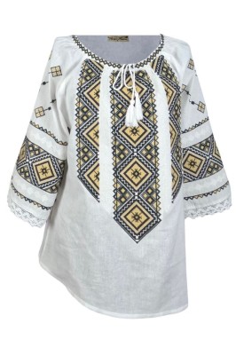 Bluza dama tip ie 024, alb trandafir/maro deschis , marimea XL foto