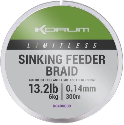 Fir Textil KORUM Limitless Sinking Feeder Braid, 6kg, 0.14mm, 300m foto