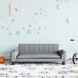 Canapea pentru copii, gri deschis, 90x53x30 cm, material textil GartenMobel Dekor, vidaXL