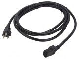 Cablu Alimentare 2m NEMA 5-15 Negru