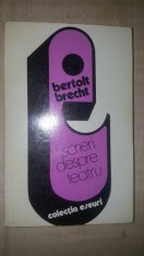 Scrieri despre teatru- Bertolt Brecht