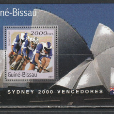 Guinea Bissau 2001 - Medaliati la Jocurile Olimpice Sydney S/S 1v MNH